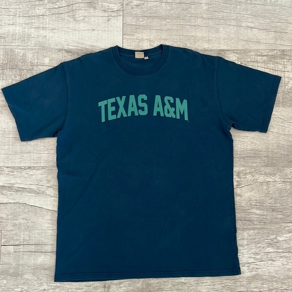 Texas A&M Short Sleeve Crewneck T-Shirt in Navy Blue